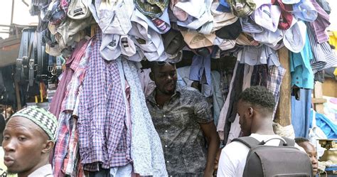 Used clothing from the West is a big seller in East Africa. Uganda’s leader wants a ban